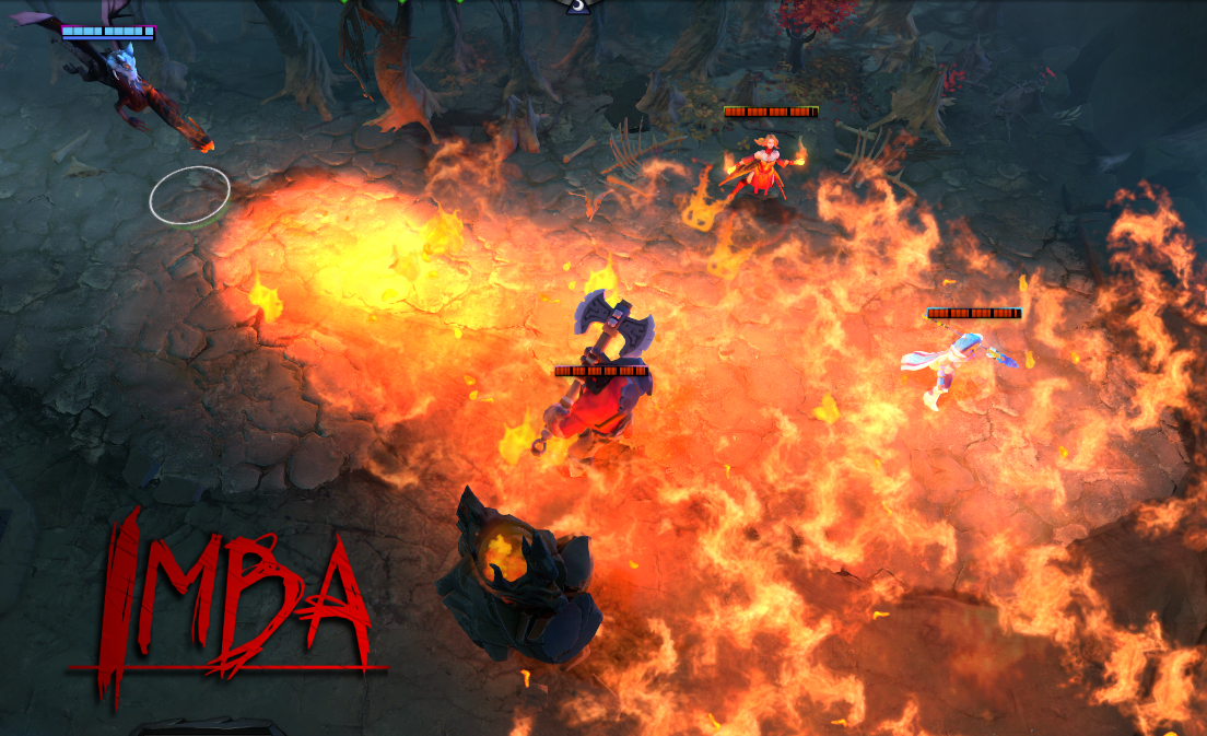 Имбовый герой Dota IMBA с переработанными суперспособностями в бою